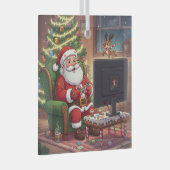 Gamer Kerstman Ornament (Voorkant Rechts)