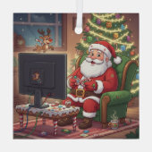 Gamer Kerstman Ornament (Achterkant)