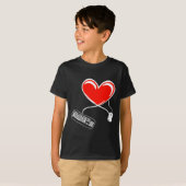 Gamer Keyboard And Mouse Video Game Heart Gaming L T-shirt (Voorkant volledig)