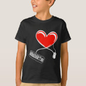 Gamer Keyboard And Mouse Video Game Heart Gaming L T-shirt (Voorkant)