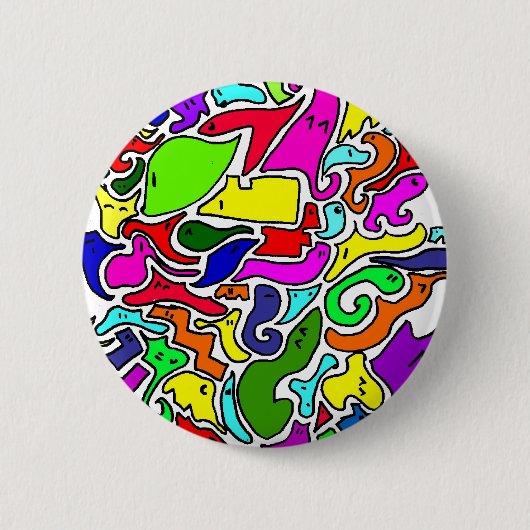 gamer-knop ronde button 5,7 cm (Voorkant)