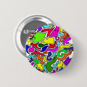 gamer-knop ronde button 5,7 cm (Voorkant /achterkant)