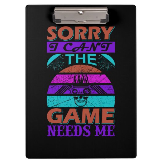 Gamer Kunst Het spel heeft me nodig Klembord (Voorkant)