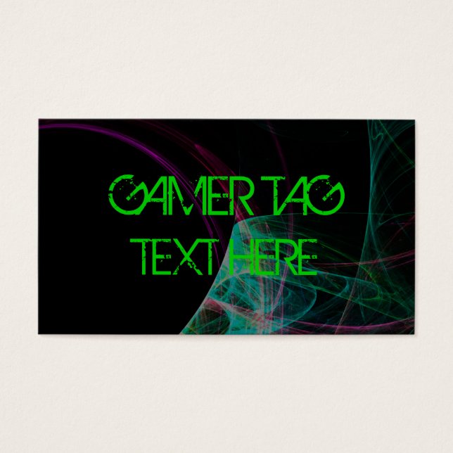 GAMER-LABEL VISITEKAARTJES (Voorkant)