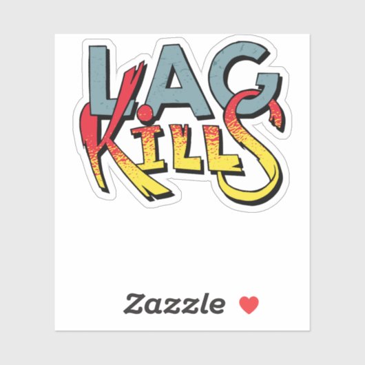 Gamer Lag Sticker (Vel)