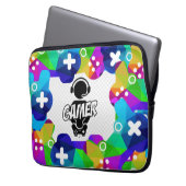 "GAMER"-LAPTOP NEOPREEN-HOESJE LAPTOP SLEEVE (Voorkant Links)