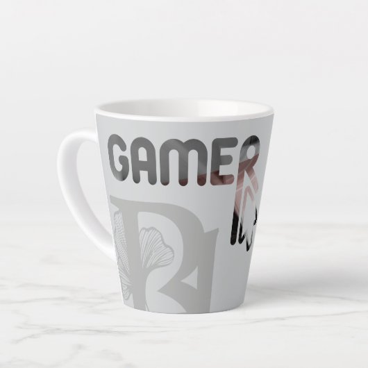 GAMER Latte Mok Abstracte Trend Interieur Decor (Linkerhoek)