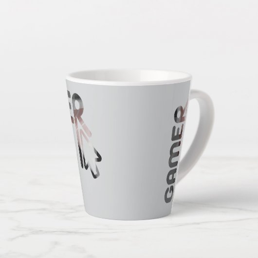 GAMER Latte Mok Abstracte Trend Interieur Decor (Rechterhoek)