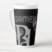 GAMER Latte Mok Abstracte Trend Interieur Decor (Linkerhoek)