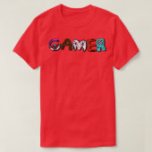Gamer Letters T-shirt (Design voorkant)