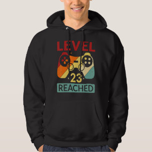 Gamer Level 23 bereikt 23e verjaardag 1 Hoodie
