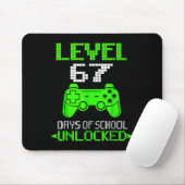 Gamer Level 6 7 Unlocked 100th Day Of School Meme Muismat (Met muis)