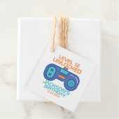 Gamer Level Unlocked Video Games Boy's Birthday Bedankjes Labels (In situ)