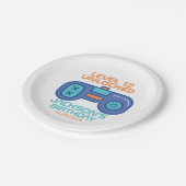 Gamer Level Unlocked Video Games Boy's Birthday Papieren Bordje (Gekanteld)