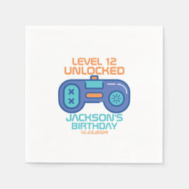 Gamer Level Unlocked Video Games Boy's Birthday Servet