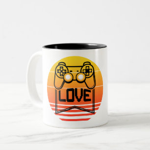 GAMER LIEFDE - GAMING NERD TWEEKLEURIGE KOFFIEMOK