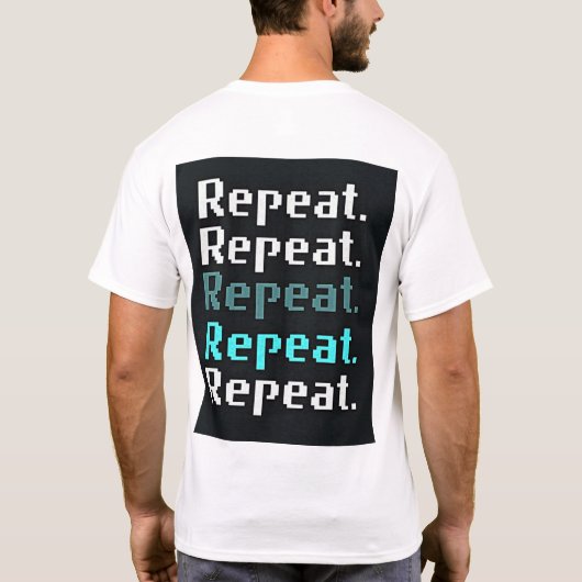 Gamer Life Tshirt – Eat. Sleep. Game. Repeat. (Achterkant)