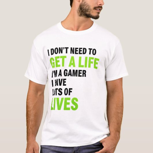 Gamer Lives T-shirt (Voorkant)