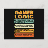 Gamer Logic Gaming Briefkaart (Voorkant)