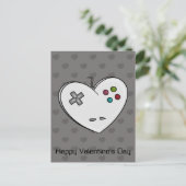 Gamer Love Controller Hart Valentijn Feestdagenkaart (Staand voorkant)