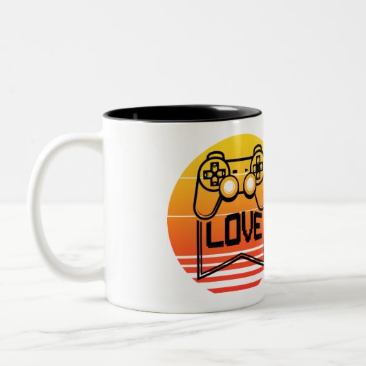 GAMER LOVE - GAMNERD NERD TWEEKLEURIGE KOFFIEMOK (Links)
