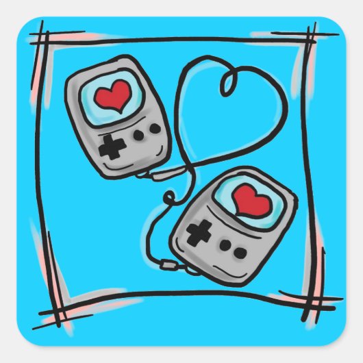 Gamer Love stickers (Voorkant)