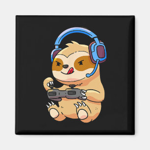 Gamer Luiaard Gaming Luiaards Videogave Cadeau Magneet