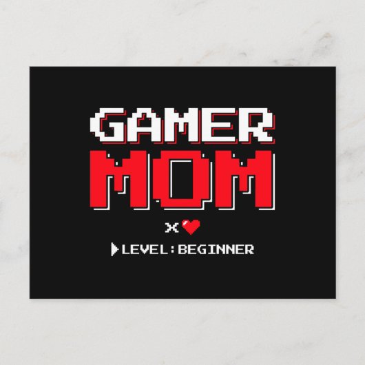 Gamer Ma New Moeder First Baby kondiging Briefkaart (Voorkant)