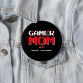 Gamer Ma New Moeder First Baby kondiging Ronde Button 4,0 Cm (In situ)