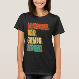 gamer man vader gamer legende vader's da t-shirt