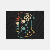 Gamer matchen voor vader moeder kinderen Speler 12 Fleece Deken (Voorkant (Horizontaal))