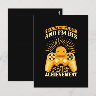Gamer meisje briefkaart
