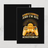 Gamer meisje briefkaart (Voorkant / Achterkant)