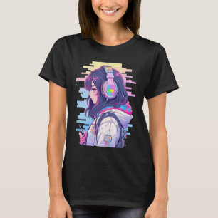 Gamer Meisje Grappige Pastel Japan Anime Streamer T-shirt