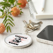 Gamer Meisje | Kansspelen Sleutelhanger (Zijkant)