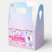 Gamer Meisje Kleurrijke Roze Videogame Verjaardag Bedankdoosjes (Geopend)