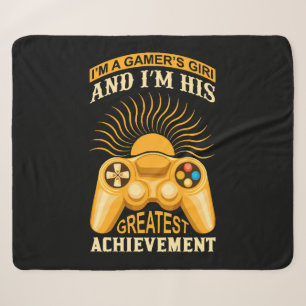 Gamer meisje sherpa deken