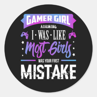 Gamer Meisje Sticker