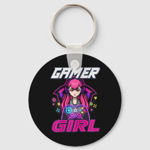 Gamer Meisje Videogame Vrouwen Gaming Liefhebber S Sleutelhanger