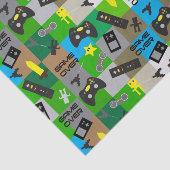 Gamer met videogame Truck Tissuepapier (Detail)