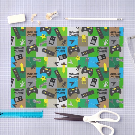 Gamer met videogame Truck Tissuepapier (Craft)