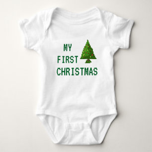 Gamer Mijn eerste kerstpixel Bodysuit Baby