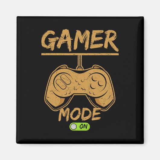 Gamer Mode Aan – Perfect Voor Hardcore Spelers Magneet (Voorkant)
