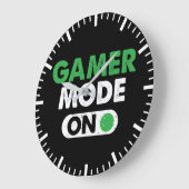 Gamer Mode On - Funny Video Gamer, Gaming Humor Grote Klok (Hoek)
