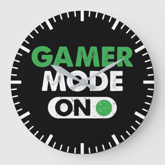 Gamer Mode On - Funny Video Gamer, Gaming Humor Grote Klok (Voorkant)