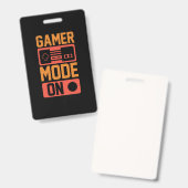 Gamer Modus Aan Badge (Voor- en achterkant)