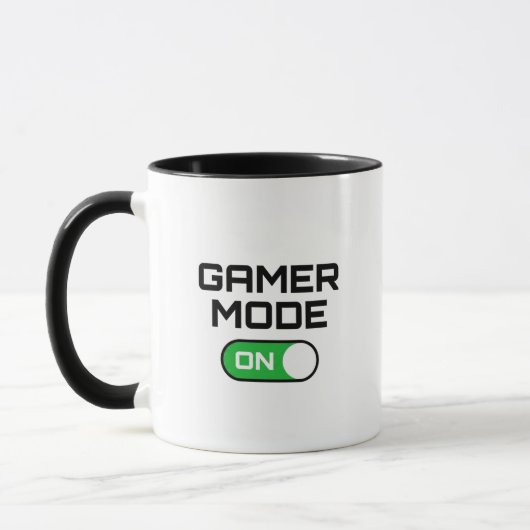 Gamer Modus Aan Funny Toggle Switch Gaming Koffie Mok (Links)