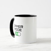 Gamer Modus Aan Funny Toggle Switch Gaming Koffie Mok (Voorkant links)