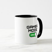Gamer Modus Aan Funny Toggle Switch Gaming Koffie Mok (Voorkant rechts)