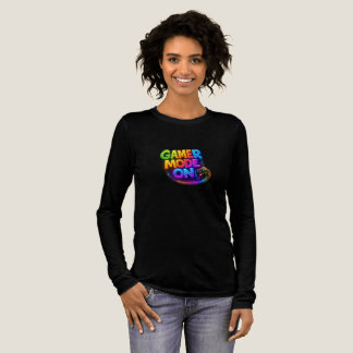 Gamer Modus Aan – Kleurrijke Neon Gaming Typografi Tri-Blend Shirt